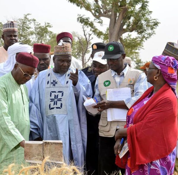 Mission de supervision du Ministre de l’Agriculture Dr #Alambadji_Abba,accompagné du Gouverneur de la région de Zinder, des directeurs centraux et régionaux, des chefs de départements des services de l’agriculture de la région de #Zinder et des élus locaux.